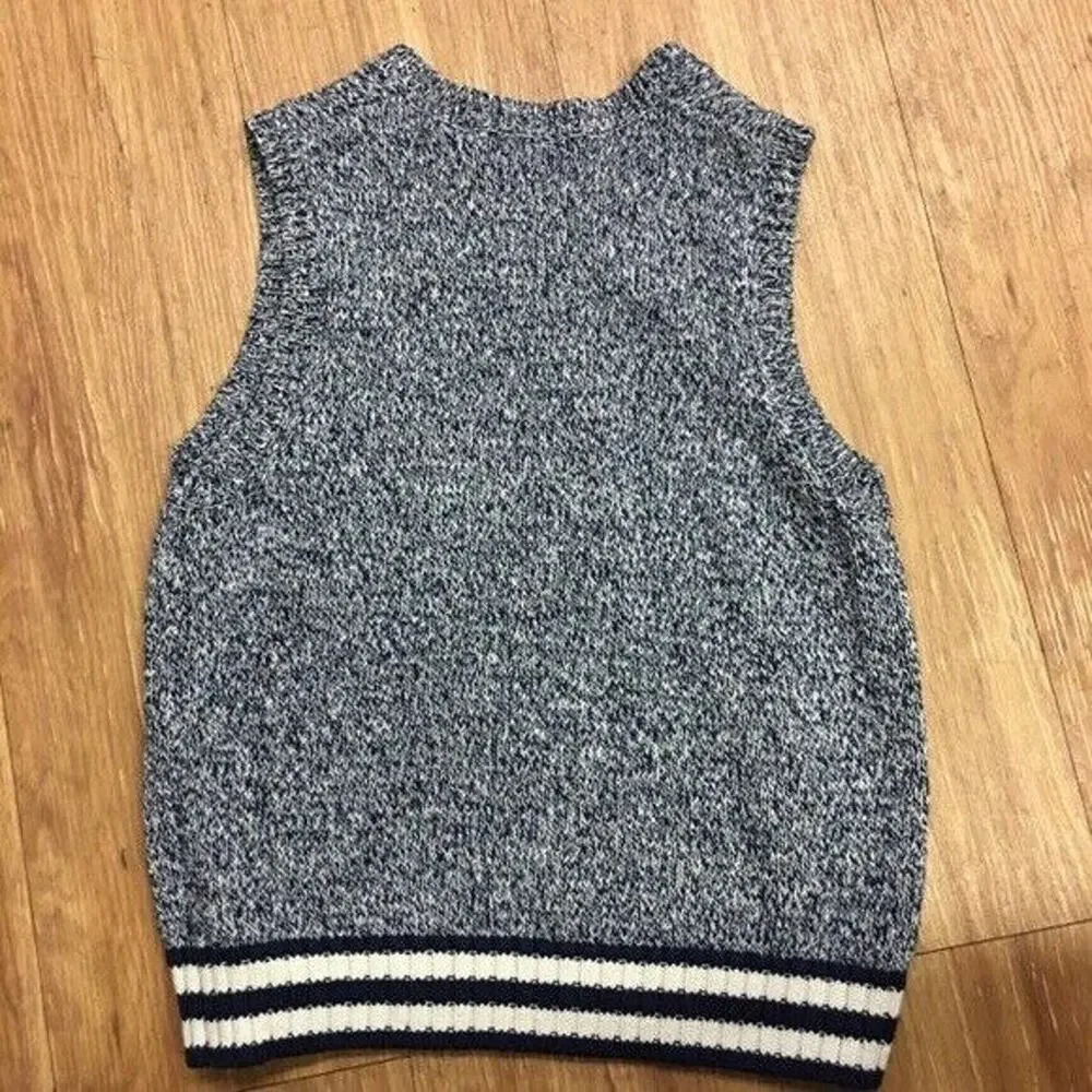 The Children's Place Boys Vest Size 4 XS Navy Blue Variegated‎ Sweater